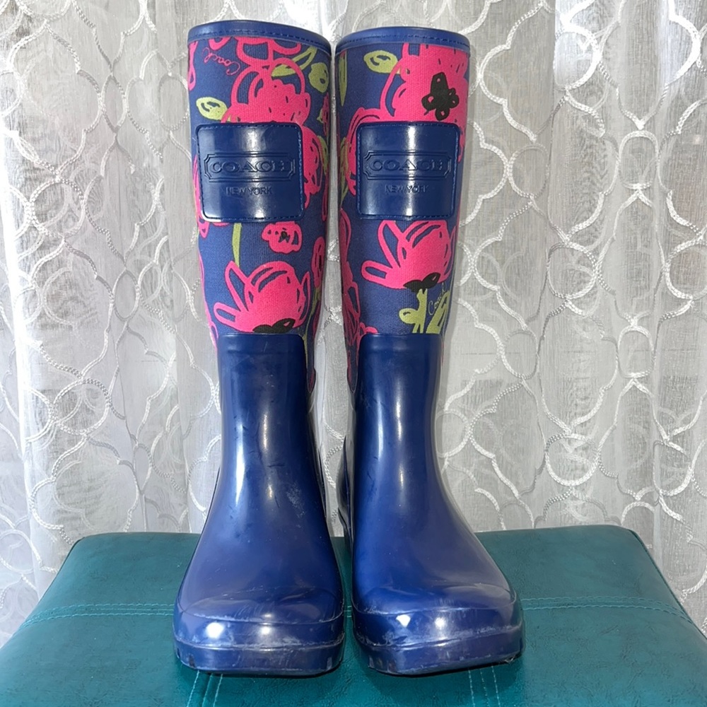 Coach rain boots